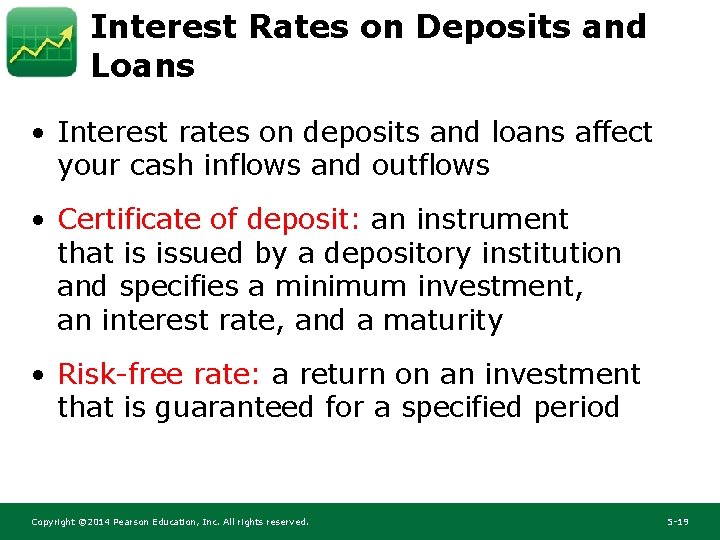 Interest Rates on Deposits and Loans • Interest rates on deposits and loans affect Interest Rates on Deposits and Loans • Interest rates on deposits and loans affect