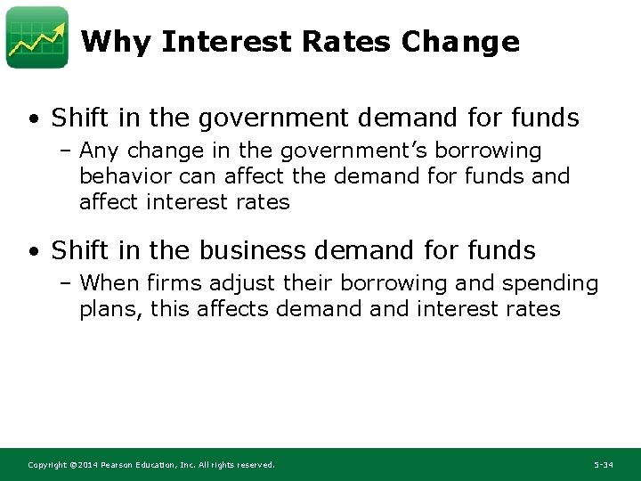 Why Interest Rates Change • Shift in the government demand for funds – Any Why Interest Rates Change • Shift in the government demand for funds – Any