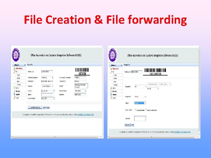File Creation & File forwarding 