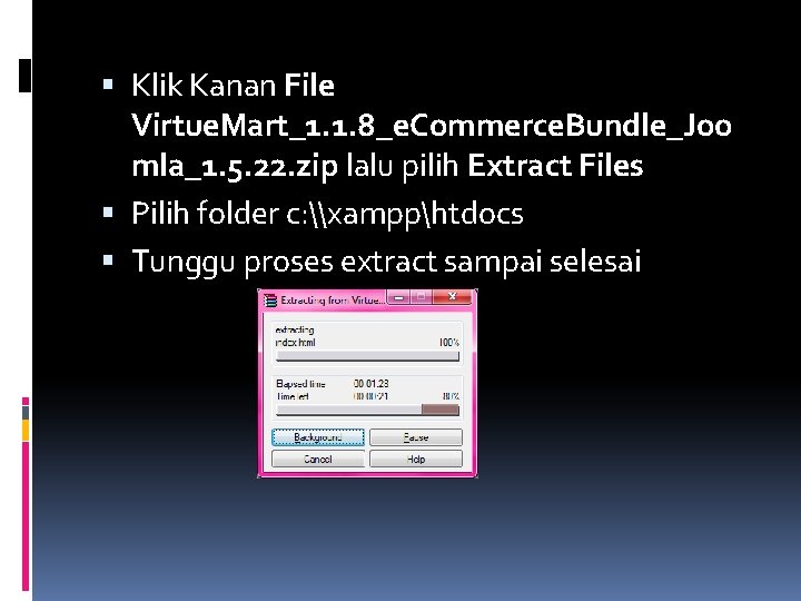  Klik Kanan File Virtue. Mart_1. 1. 8_e. Commerce. Bundle_Joo mla_1. 5. 22. zip