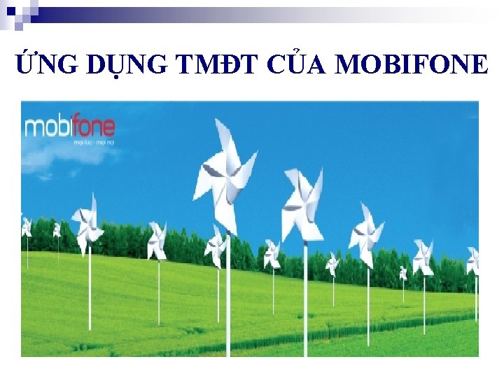 ỨNG DỤNG TMĐT CỦA MOBIFONE 