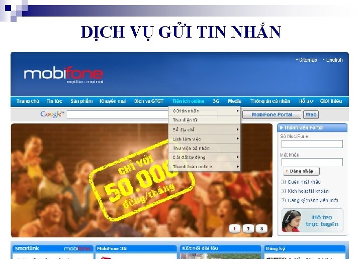 DỊCH VỤ GỬI TIN NHẮN 