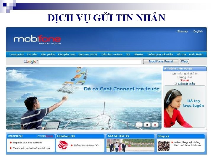 DỊCH VỤ GỬI TIN NHẮN 