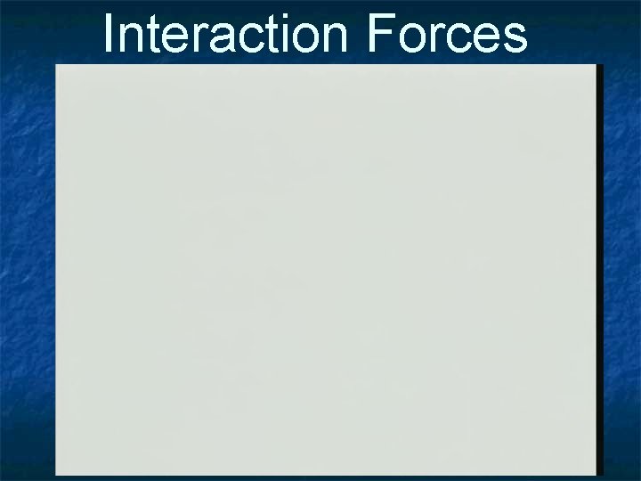 Interaction Forces 