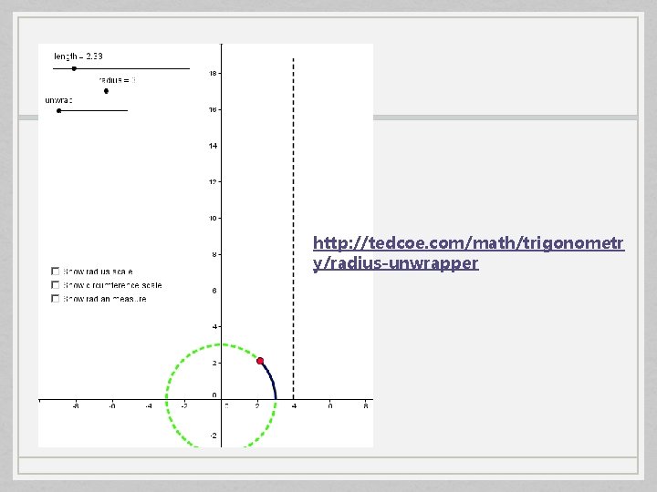 http: //tedcoe. com/math/trigonometr y/radius-unwrapper 
