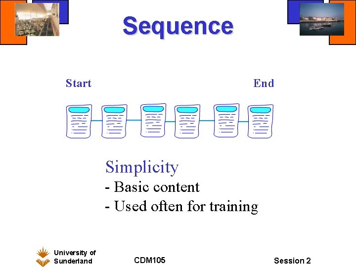 Sequence Start End Simplicity - Basic content - Used often for training University of Sequence Start End Simplicity - Basic content - Used often for training University of