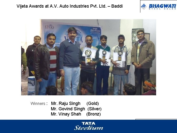 Vijeta Awards at A. V. Auto Industries Pvt. Ltd. – Baddi Winners : Mr.