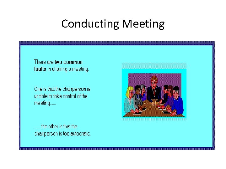 Conducting Meeting 