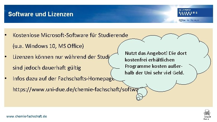 Software und Lizenzen • Kostenlose Microsoft-Software für Studierende (u. a. Windows 10, MS Office)