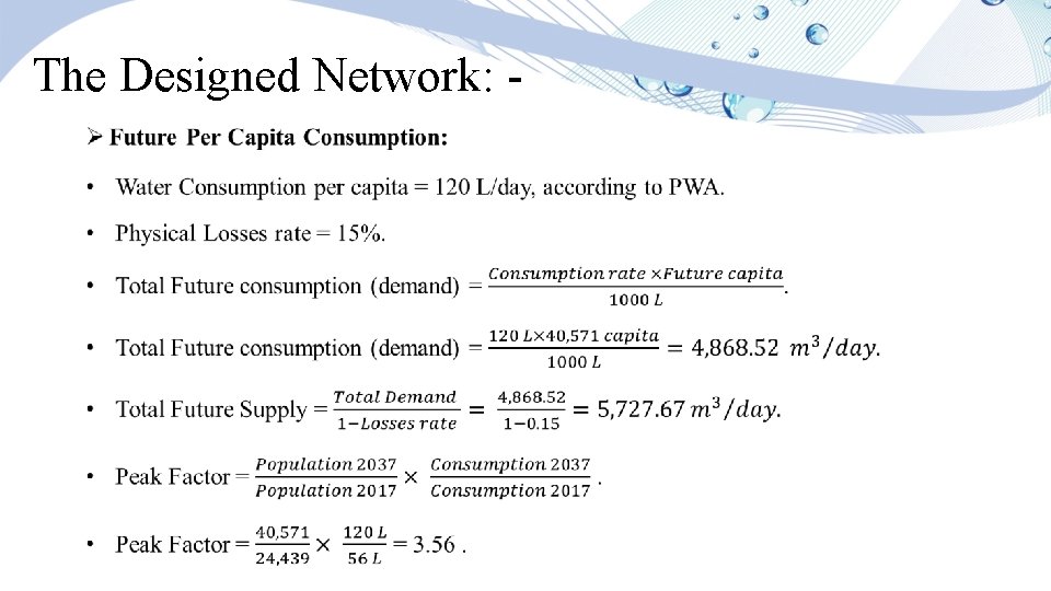 The Designed Network: • 