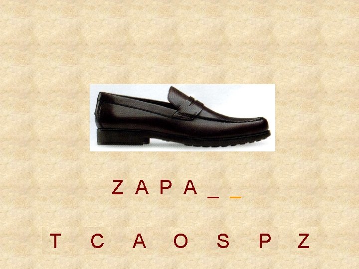 Z A P A _ _ T C A O S P Z 