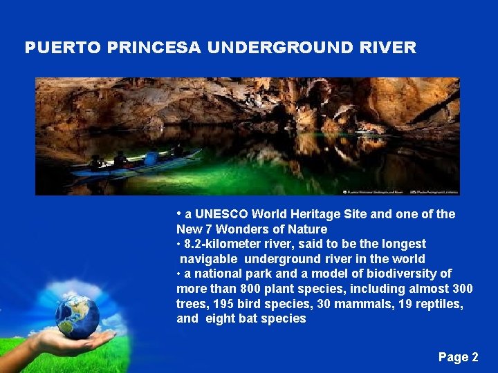 PUERTO PRINCESA UNDERGROUND RIVER • a UNESCO World Heritage Site and one of the