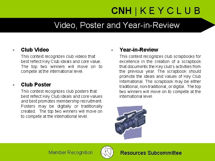 CNH | K E Y C L U B Video, Poster and Year-in-Review -