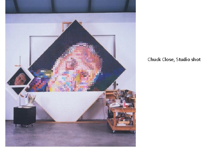 Chuck Close, Studio shot 