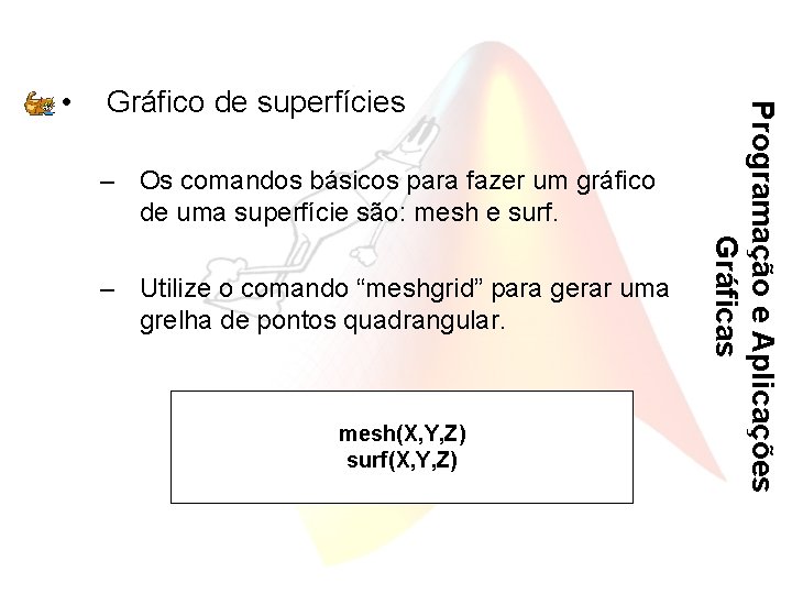 Gráfico de superfícies – Os comandos básicos para fazer um gráfico de uma superfície