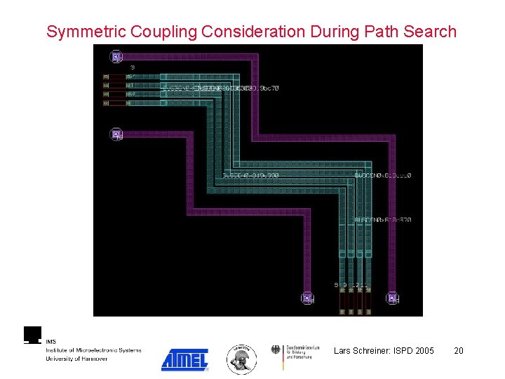 Symmetric Coupling Consideration During Path Search Lars Schreiner: ISPD 2005 20 