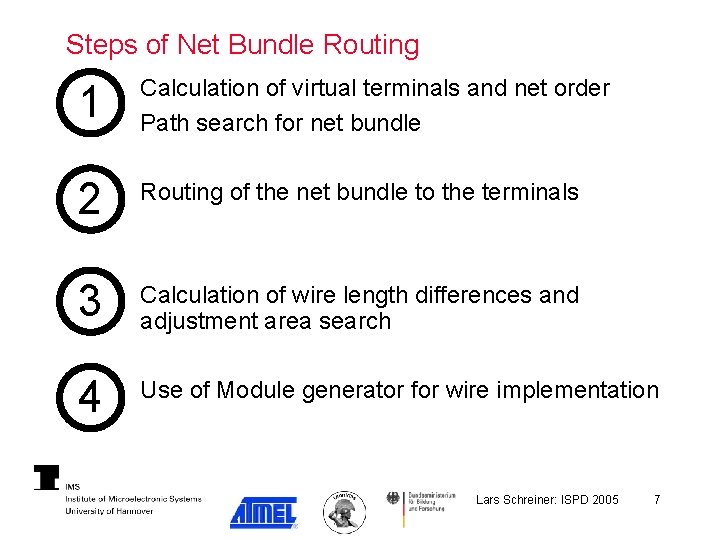 Steps of Net Bundle Routing 1 Calculation of virtual terminals and net order Path