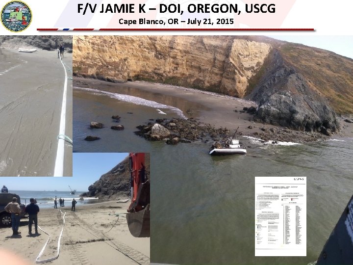 F/V JAMIE K – DOI, OREGON, USCG Cape Blanco, OR – July 21, 2015