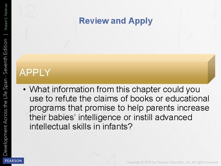 Review and Apply APPLY • What information from this chapter could you use to