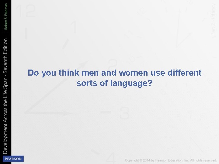 Do you think men and women use different sorts of language? 