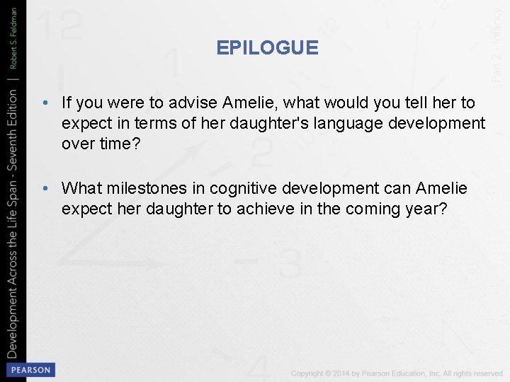 EPILOGUE • If you were to advise Amelie, what would you tell her to