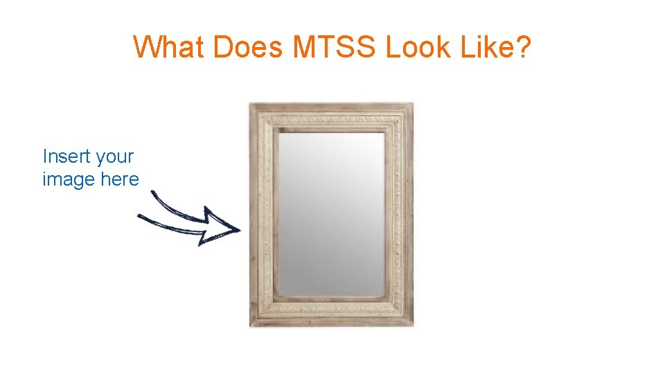 What Does MTSS Look Like? Insert your image here 