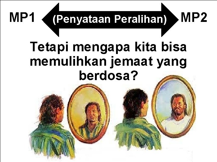 MP 1 (Penyataan Peralihan) MP 2 Tetapi mengapa kita bisa memulihkan jemaat yang berdosa?