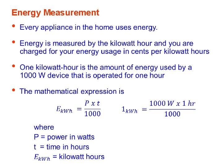 Energy Measurement 