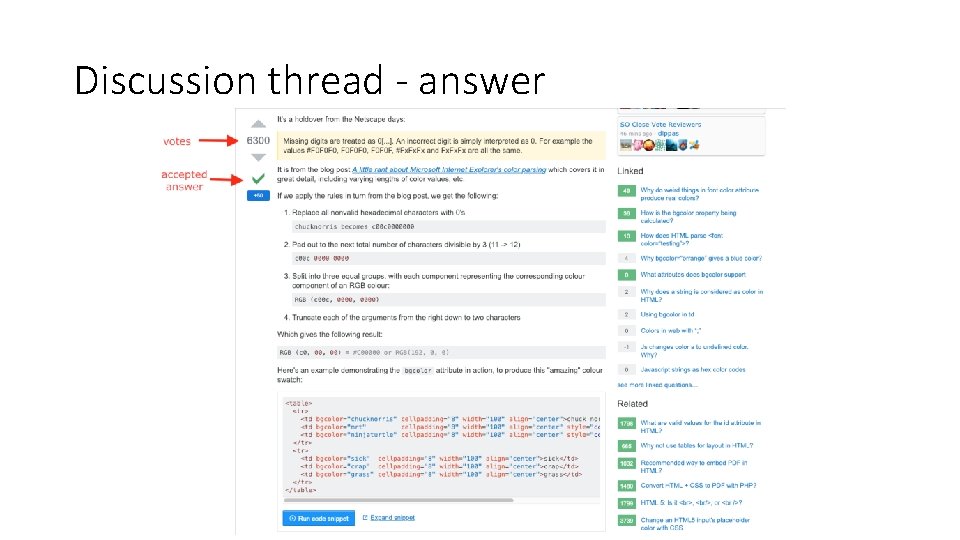 Discussion thread - answer 
