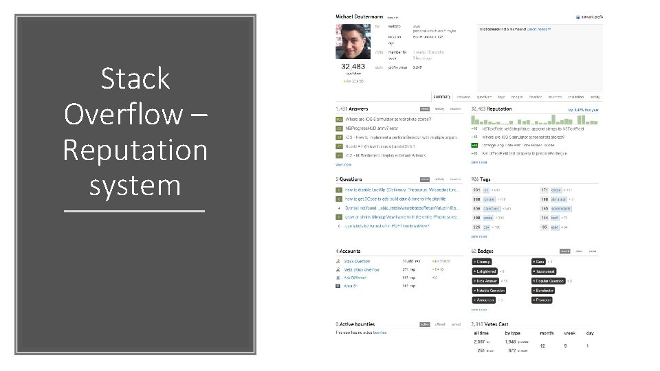 Stack Overflow – Reputation system 