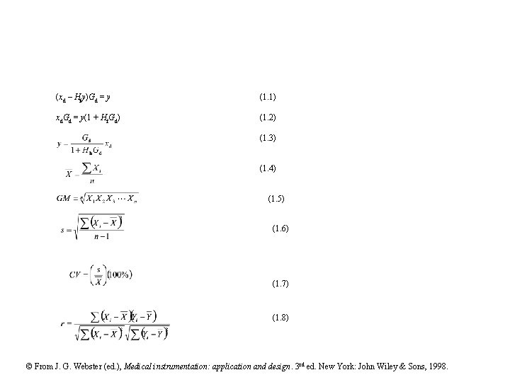 (xd – Hfy)Gd = y (1. 1) xd. Gd = y(1 + Hf. Gd)