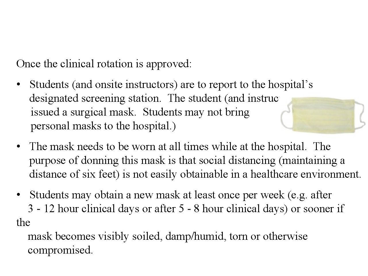 COVID19 Student Information Guidance Requirements Baseline