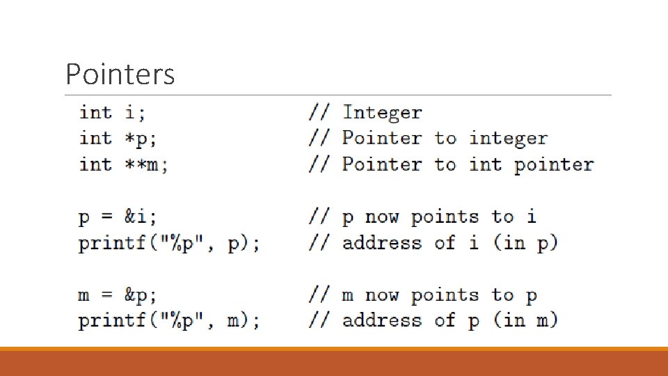 Pointers 