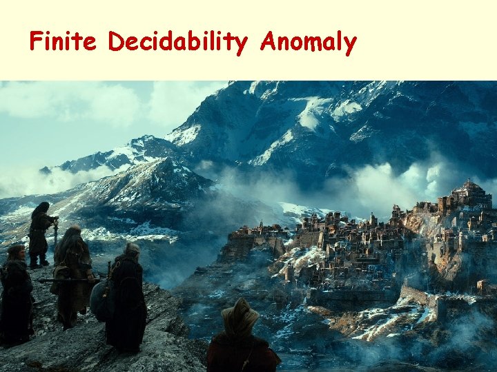 Finite Decidability Anomaly Termination for TMs on blank input is undecidable Calculating bb(n) involves