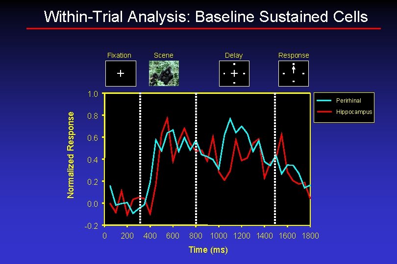 Within-Trial Analysis: Baseline Sustained Cells Fixation Scene Delay + Response + Normalized Response 1.