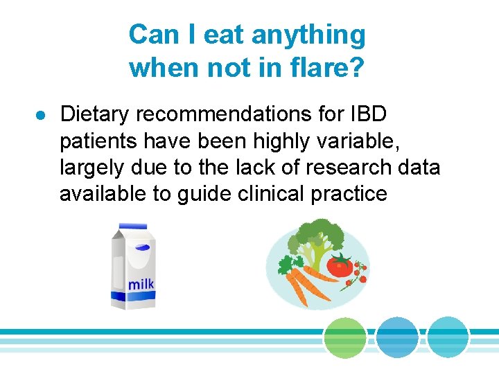Can I eat anything when not in flare? l Dietary recommendations for IBD patients