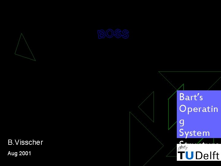 B. Visscher Aug 2001 Bart’s Operatin g System Structure 