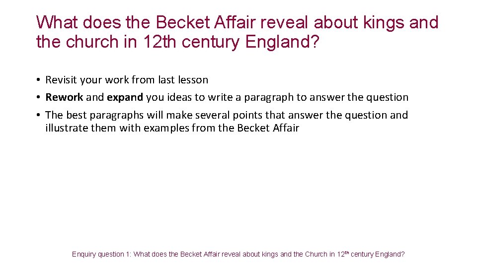 What does the Becket Affair reveal about kings and the church in 12 th