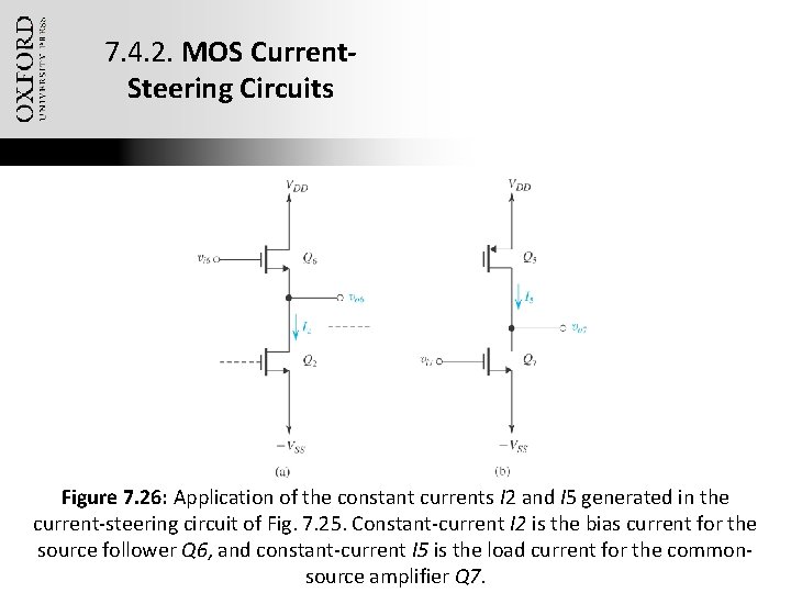 7. 4. 2. MOS Current. Steering Circuits Figure 7. 26: Application of the constant