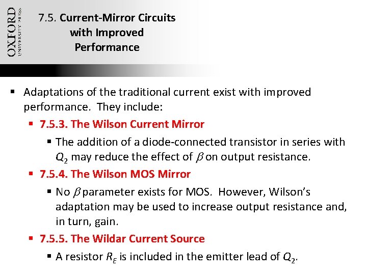 7. 5. Current-Mirror Circuits with Improved Performance § Adaptations of the traditional current exist