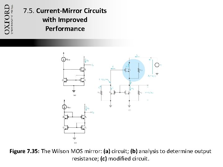 7. 5. Current-Mirror Circuits with Improved Performance Figure 7. 35: The Wilson MOS mirror: