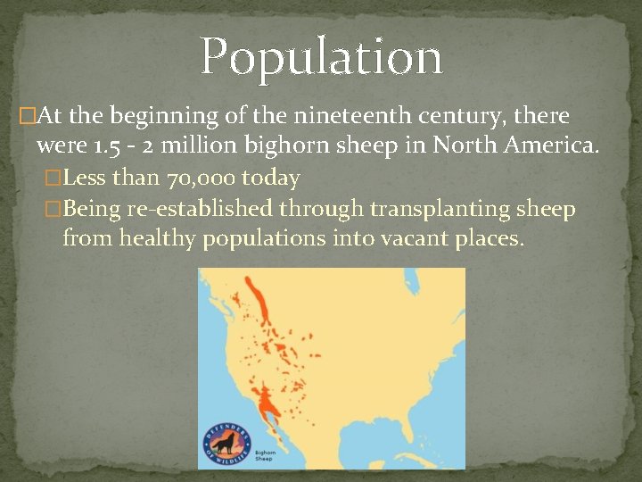 Population �At the beginning of the nineteenth century, there were 1. 5 - 2