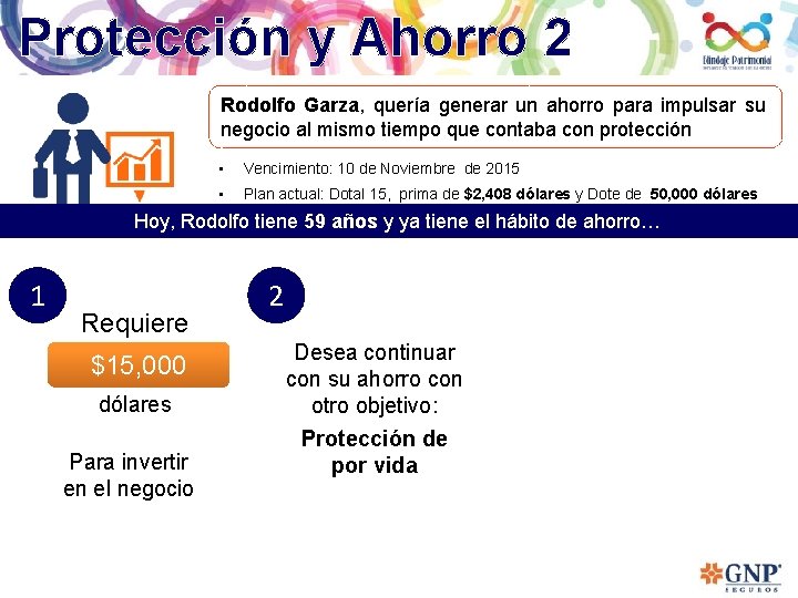 Protección y Ahorro 2 Rodolfo Garza, quería generar un ahorro para impulsar su negocio