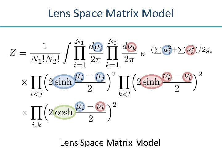 Lens Space Matrix Model 