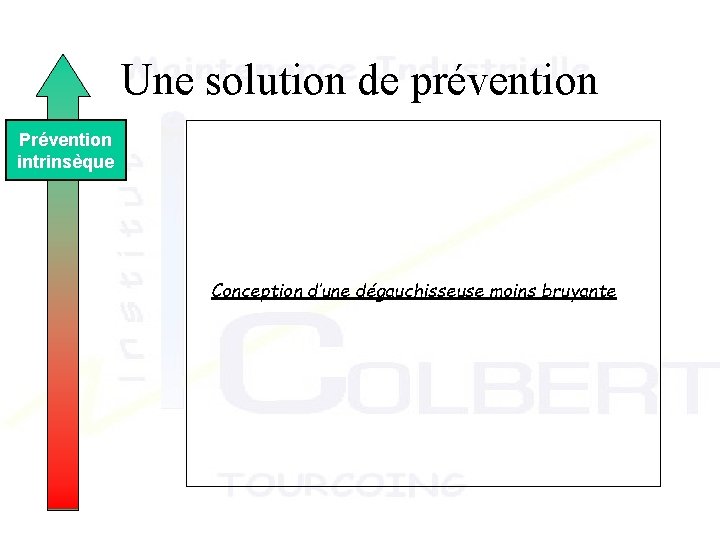 Une solution de prévention Prévention intrinsèque Conception d’une dégauchisseuse moins bruyante 