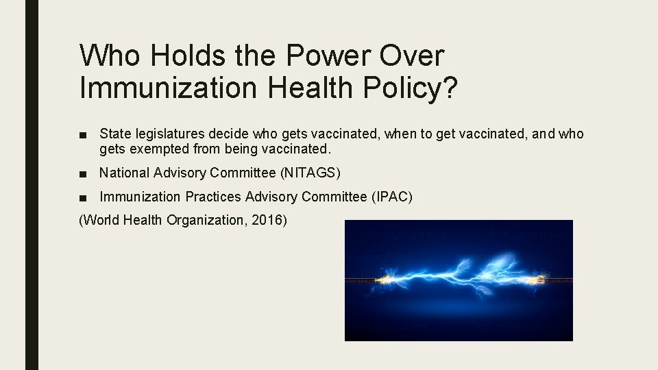 Who Holds the Power Over Immunization Health Policy? ■ State legislatures decide who gets