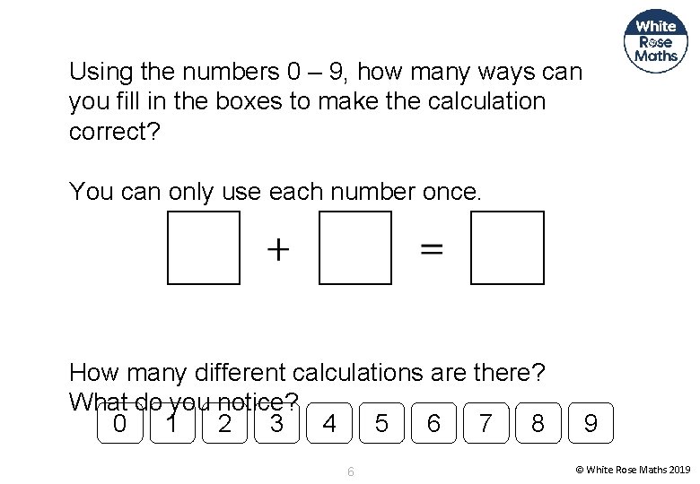 Using the numbers 0 – 9, how many ways can you fill in the