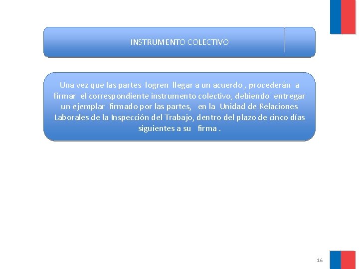 INSTRUMENTO COLECTIVO Una vez que las partes logren llegar a un acuerdo , procederán