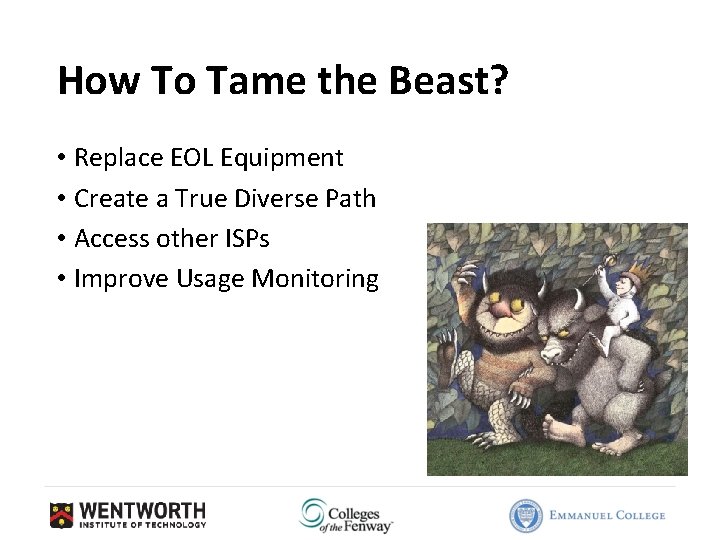 How To Tame the Beast? • Replace EOL Equipment • Create a True Diverse