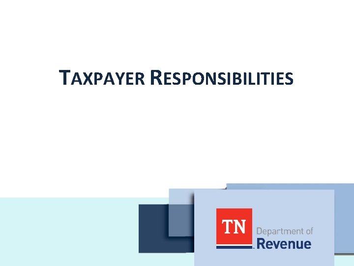 TAXPAYER RESPONSIBILITIES 